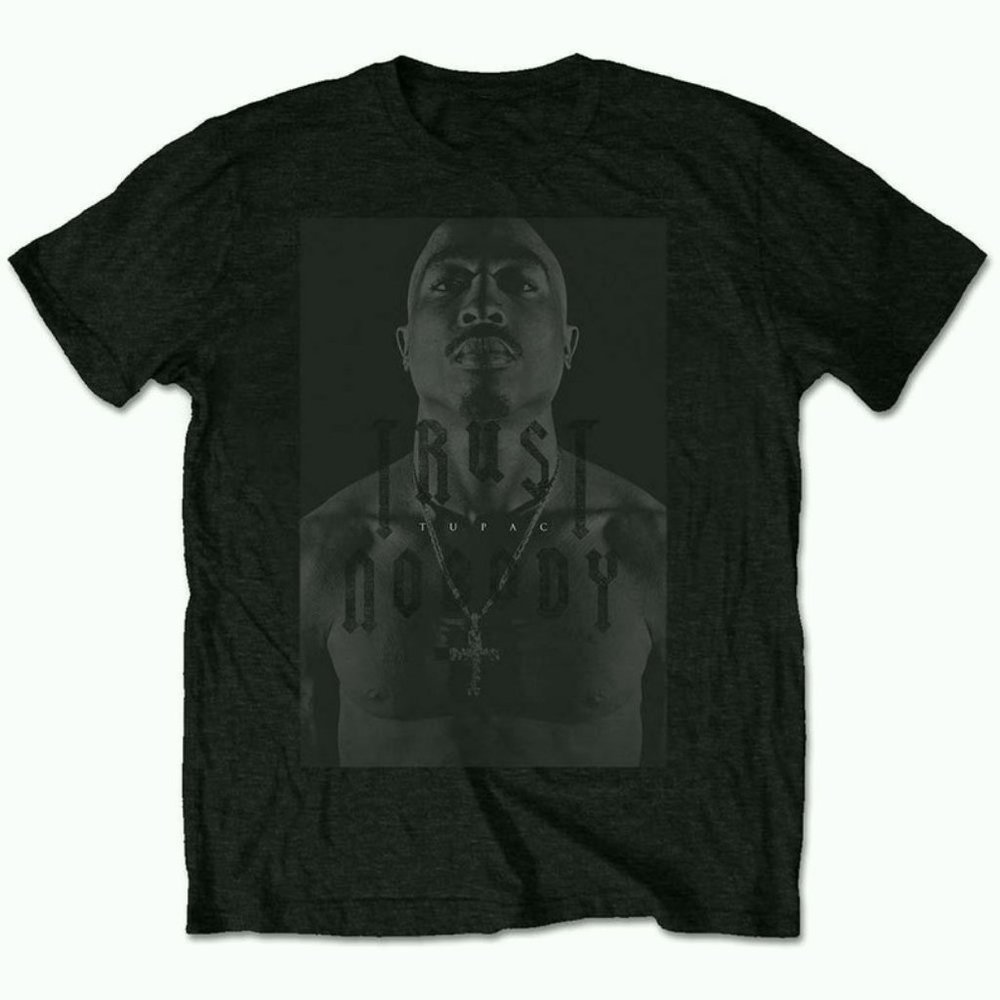 Tupac Trust No One, 2Pac Shakur Dark Heather Vintage Tshirt, 2Pac Fan, 2Pac
